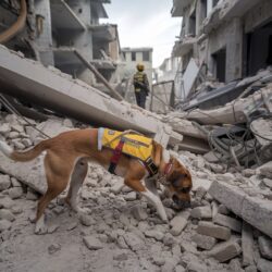 Cani per la ricerca di persone da terremoto